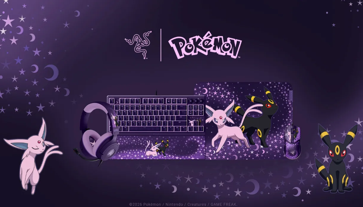 Razer Marks 30 Years of Pokémon with the Espeon and Umbreon Collection