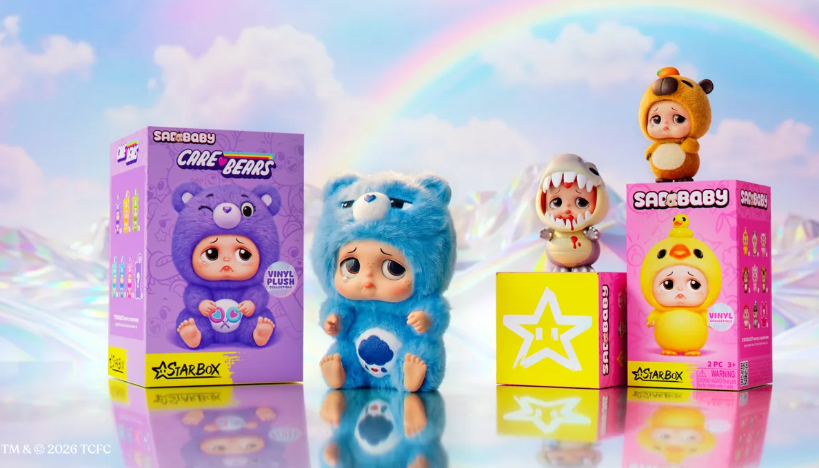 Care Bears and ZURU's Starbox Team Up for Sad Baby Care Bears Keychains