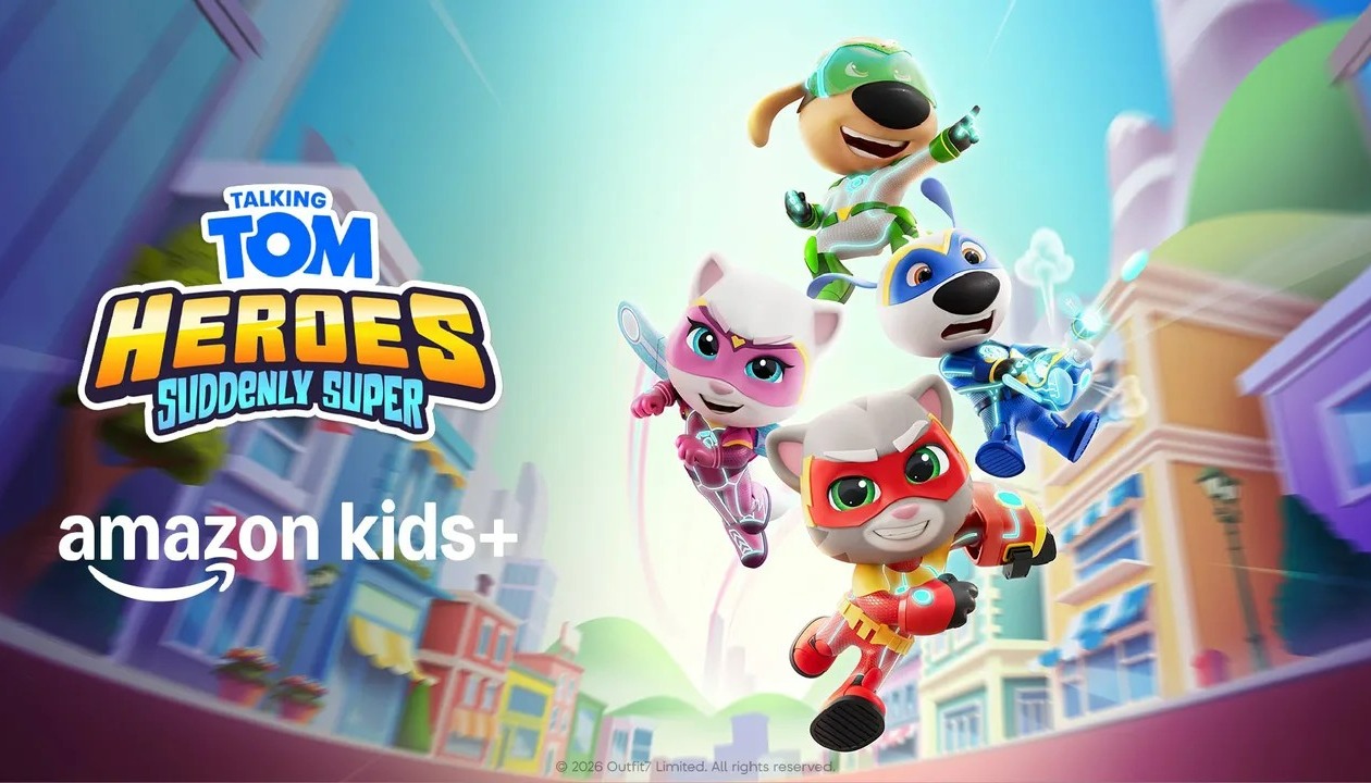 Outfit7 Expands 'Talking Tom Heroes: Suddenly Super' Through Multi-Territory Partnership with Amazon Kids+