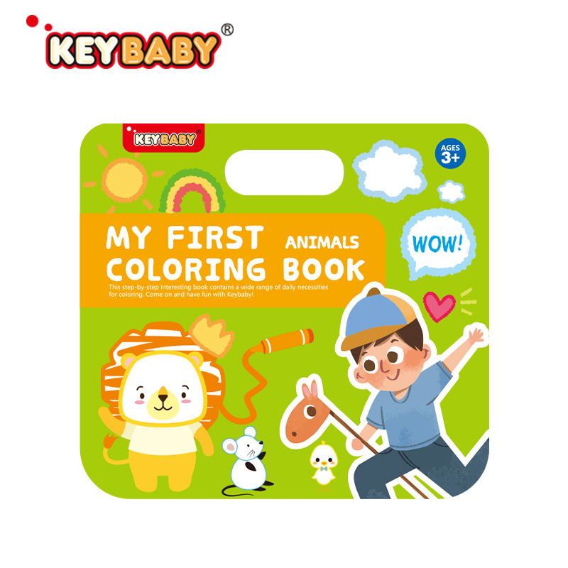 Hand-held coloring book