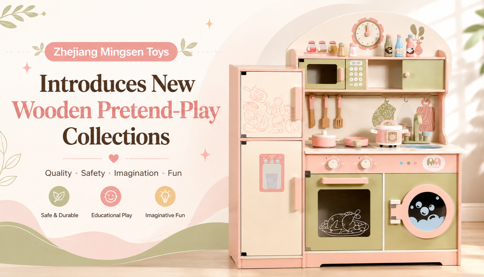 Zhejiang Mingsen Toys Introduces New Wooden Pretend-Play Collections