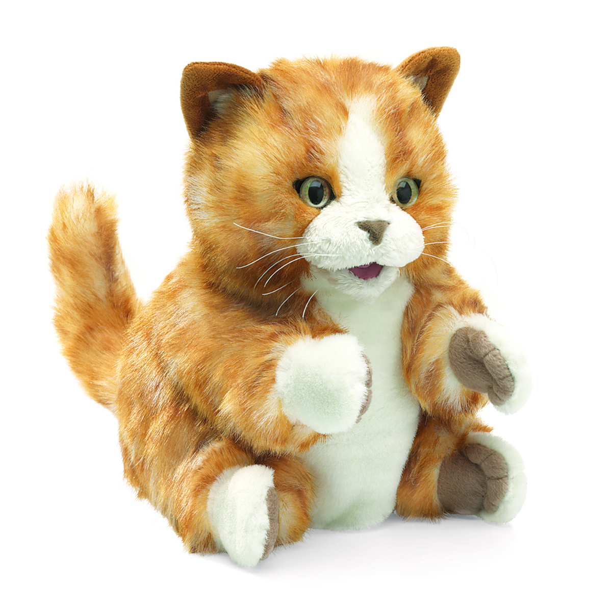 FOLKMANIS橙斑猫手偶