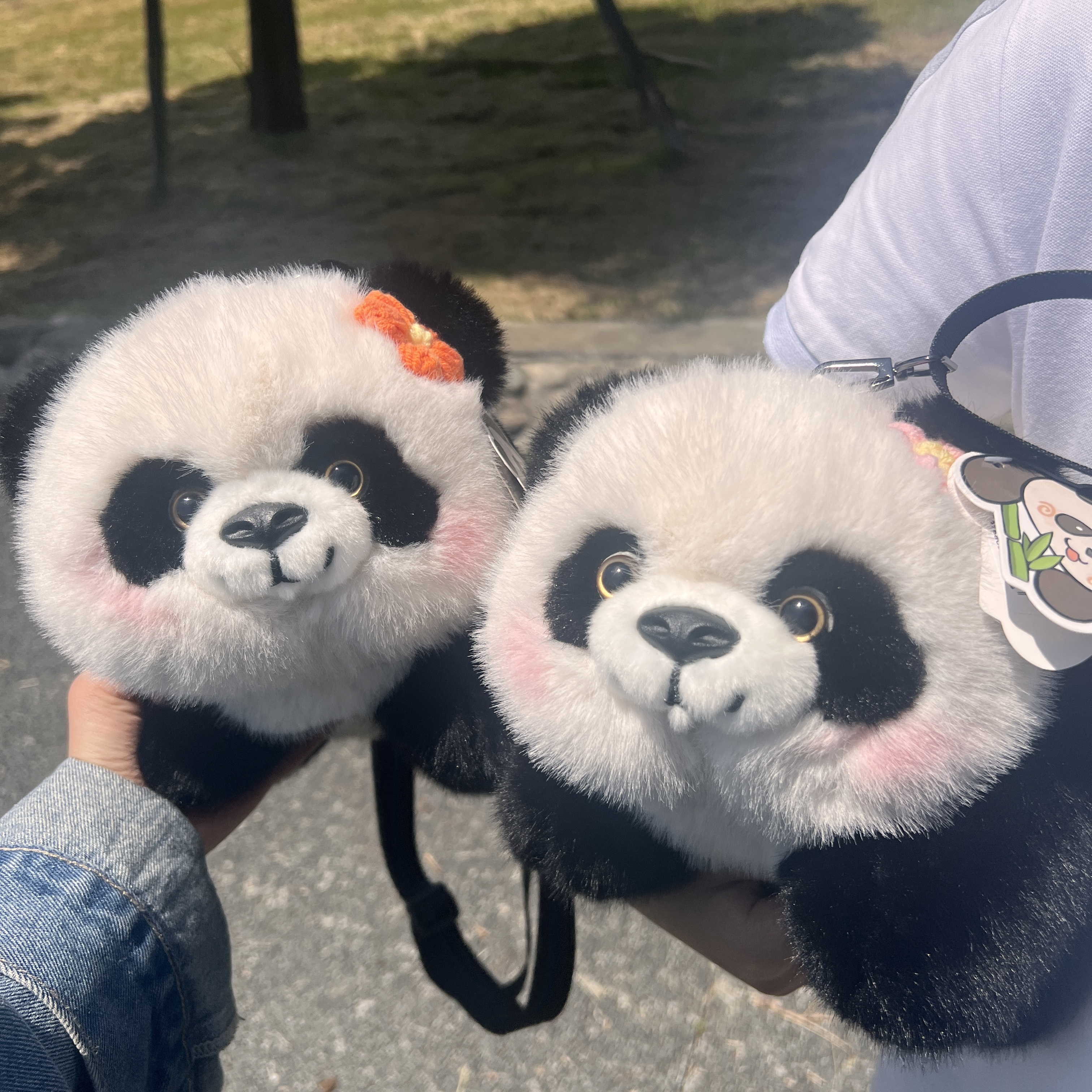 肥肥熊猫站姿玩偶包