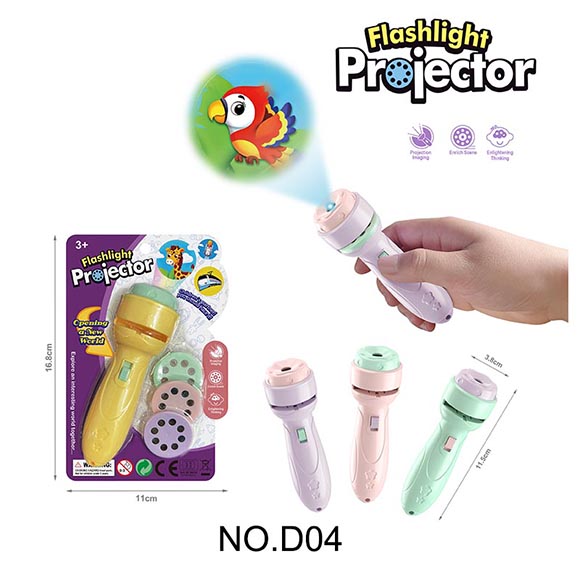 Flashlight projector Four color mixed