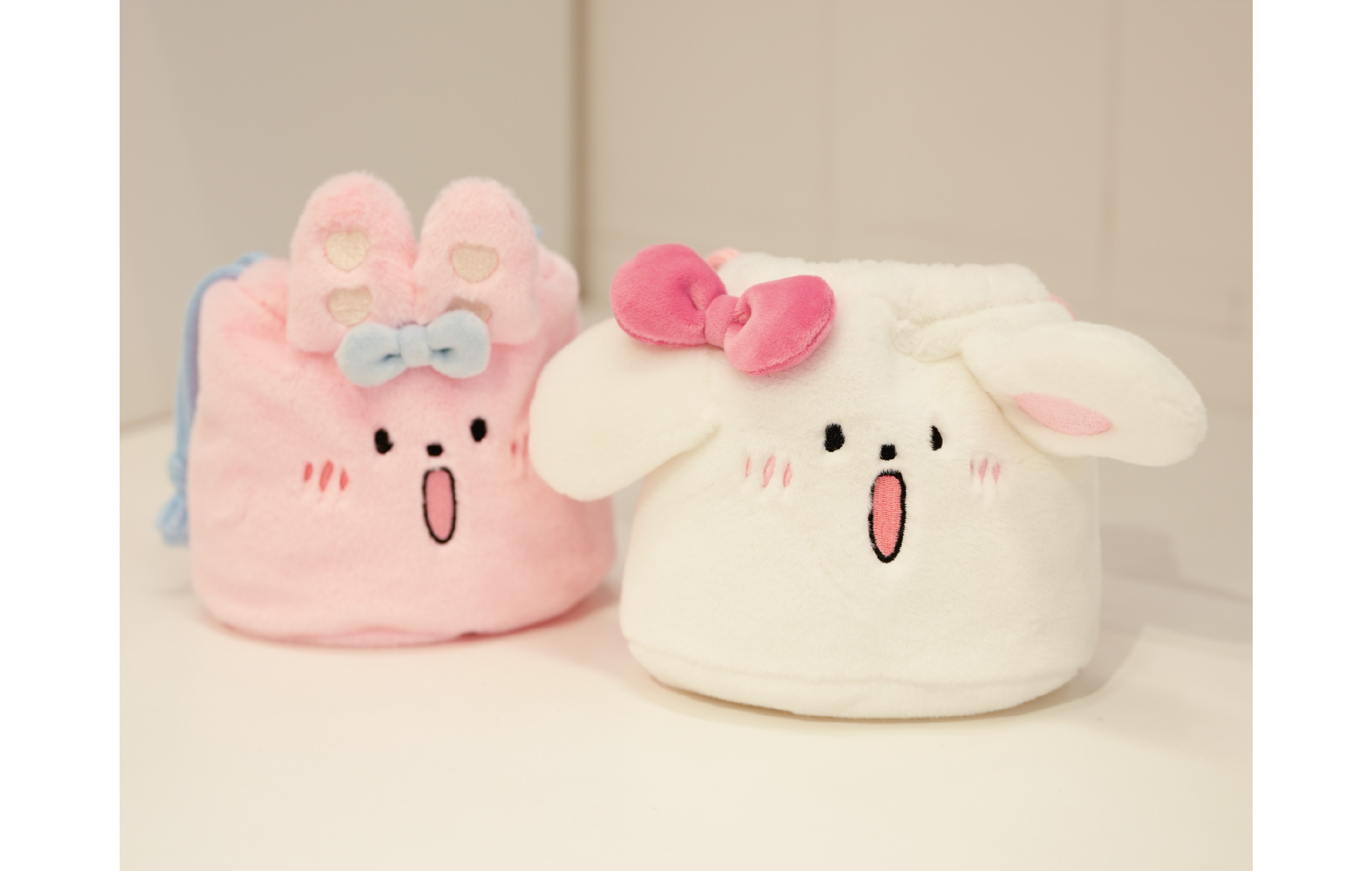 小菜狗毛绒收口袋