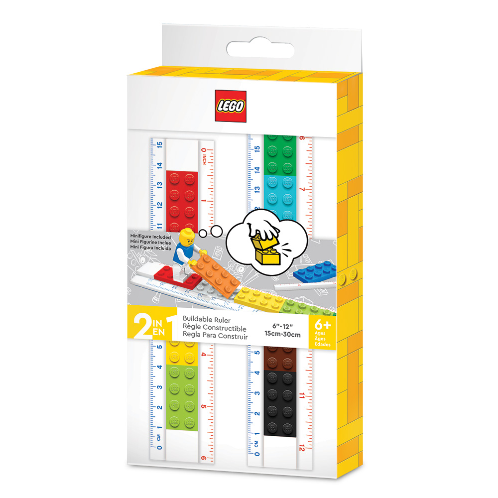 乐高创意组装文具尺(15-30公分) (附人偶)