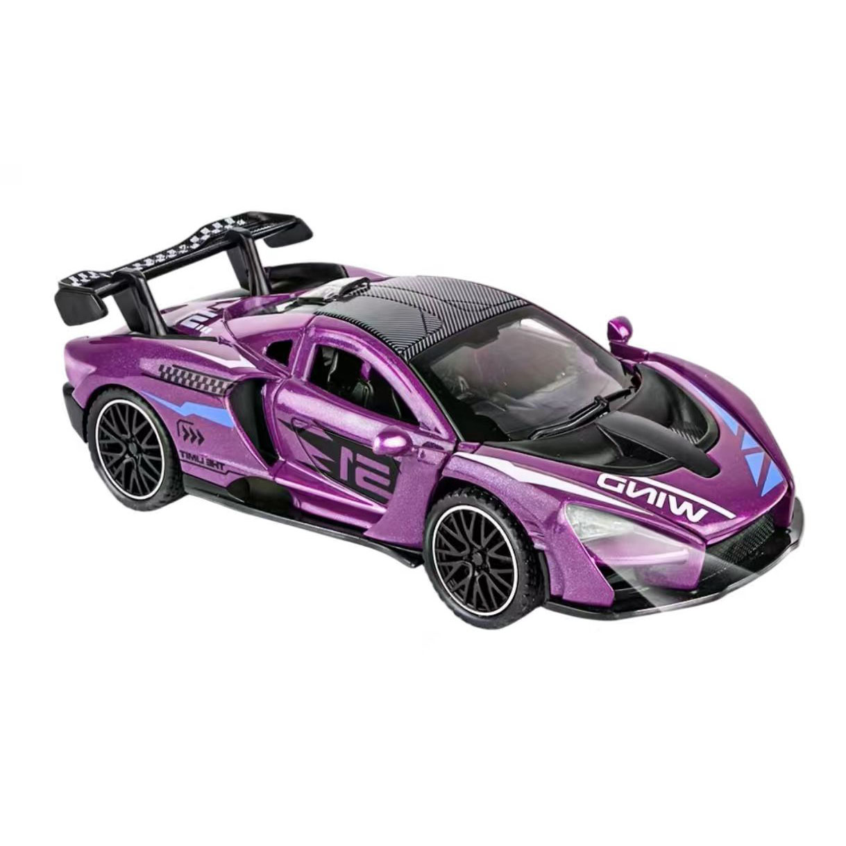 1:32 Racing Sound and Light Diecast Car Model Pull-Back 4 Open Door