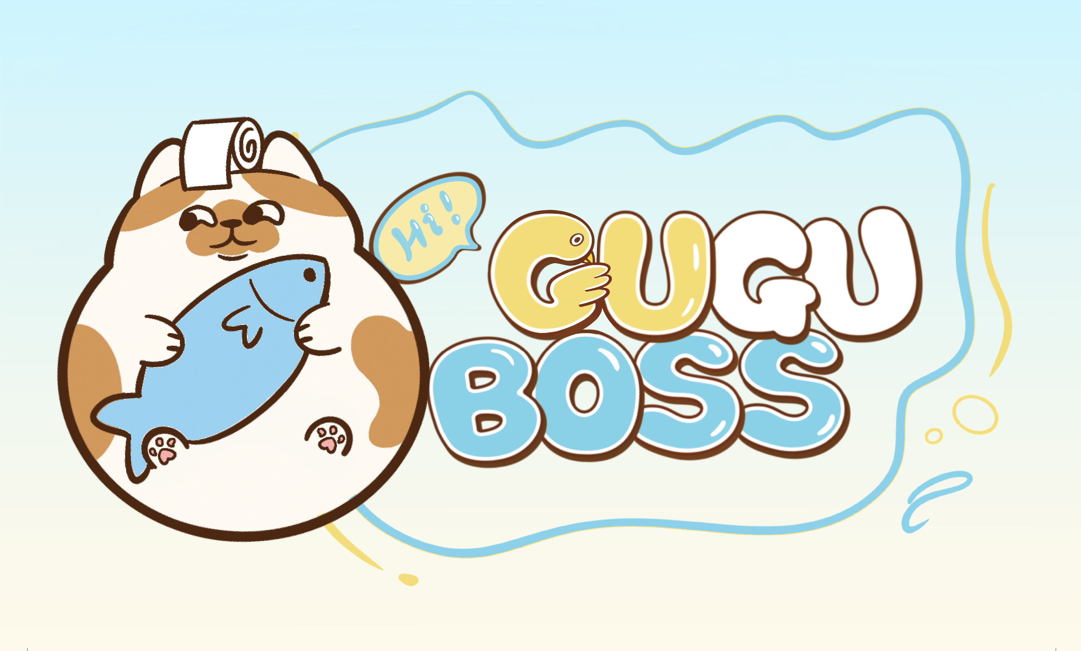 GUGUBOSS鱼蛋哥不倒翁系列毛绒盲盒