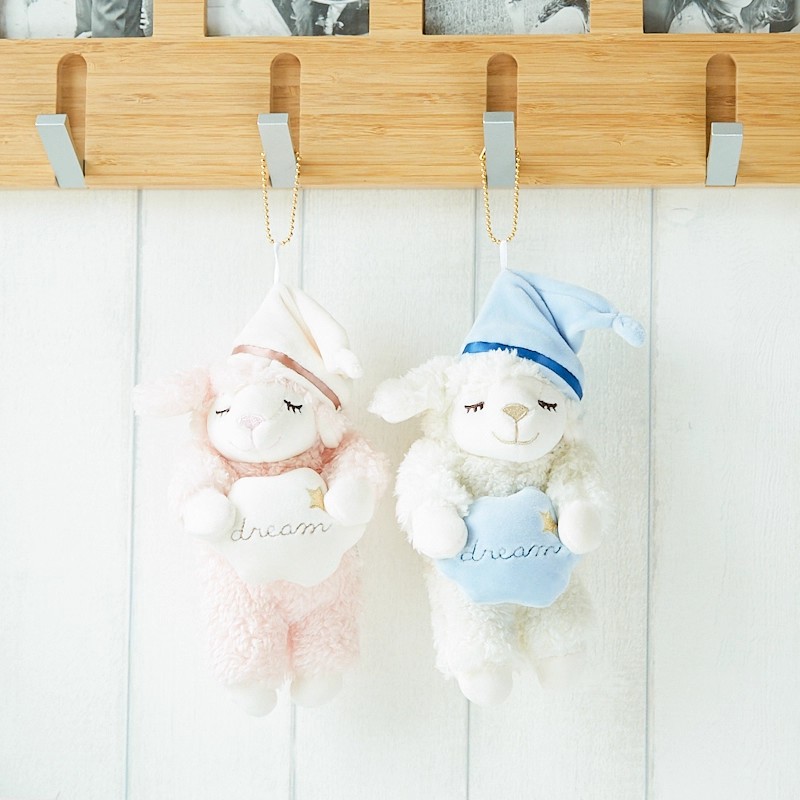 Japanese LIVHEART Sheep Keychain Doll Pendant Bag Hanging Decoration Cute Plush Keychain Hanging Doll Gift