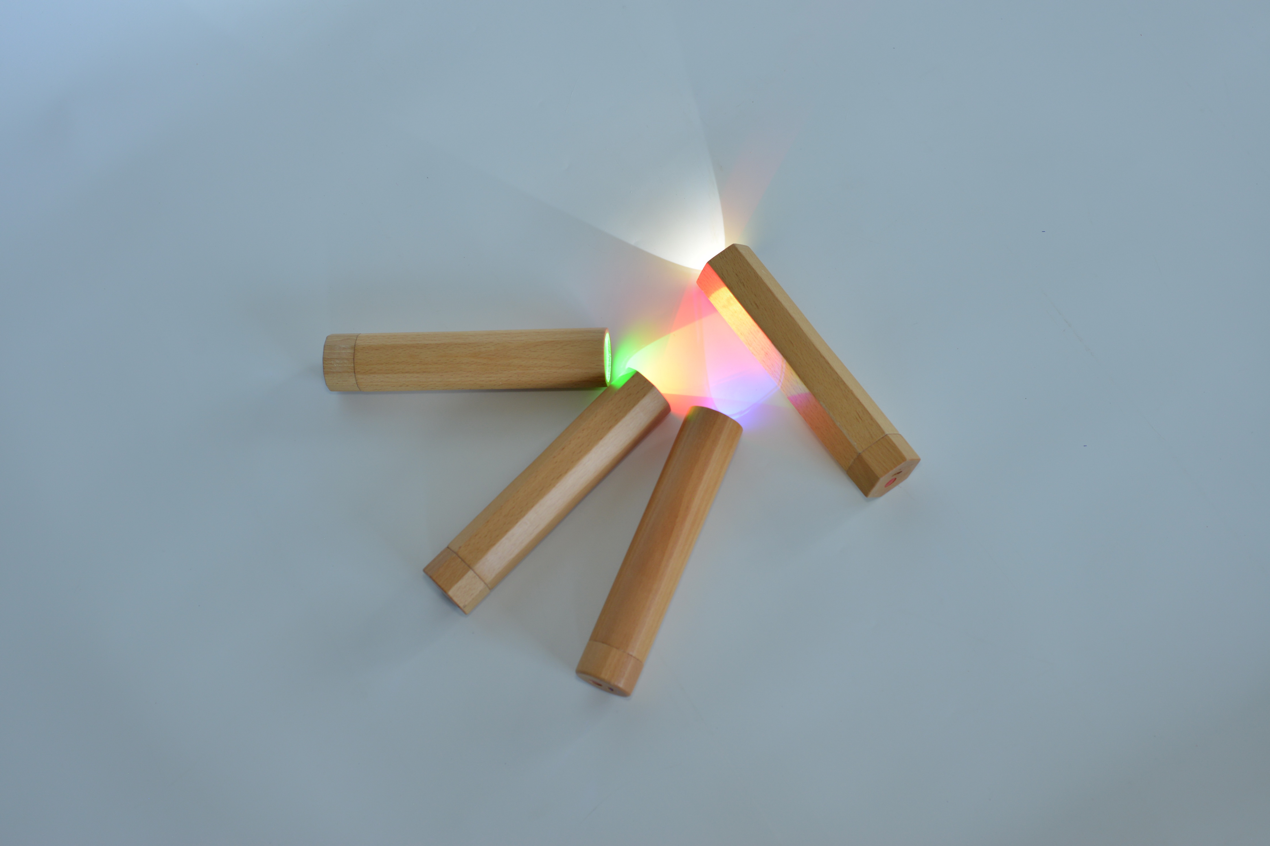 TOG Polygonal Wooden Torch 4pk