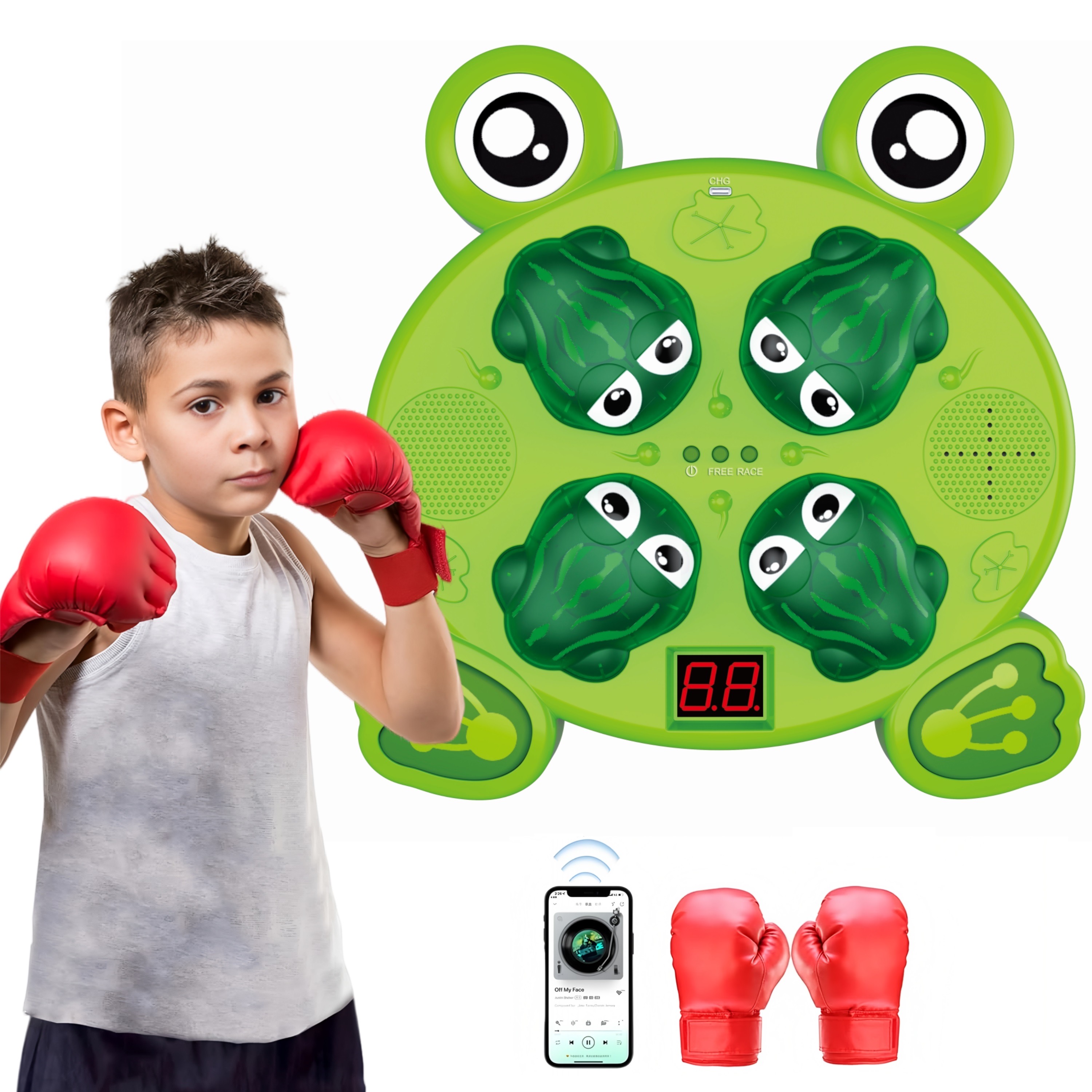 Musical boxing target