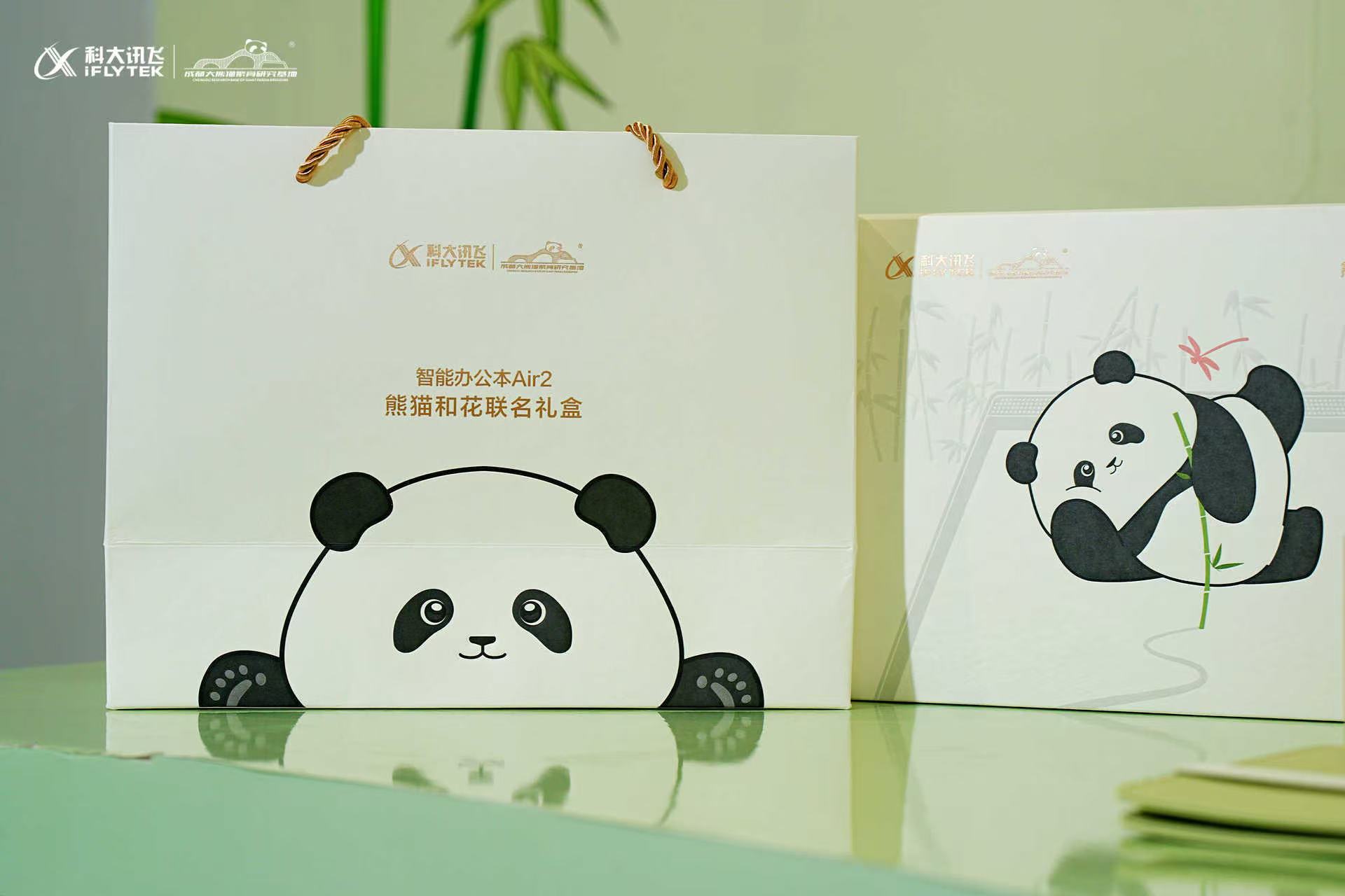 熊猫和花X科大讯飞