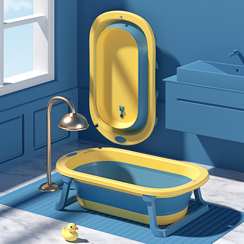 Children's folding bathtub