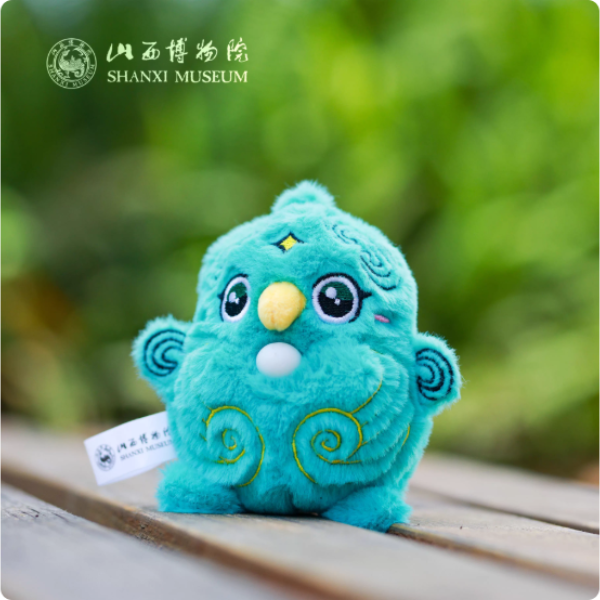 其乐“绒绒”-噗噗捏捏乐冰箱贴/挂件(鸮卣款)