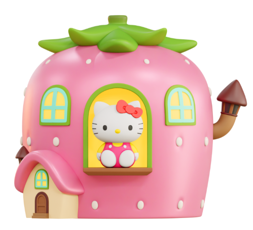 Hello Kitty款草莓屋