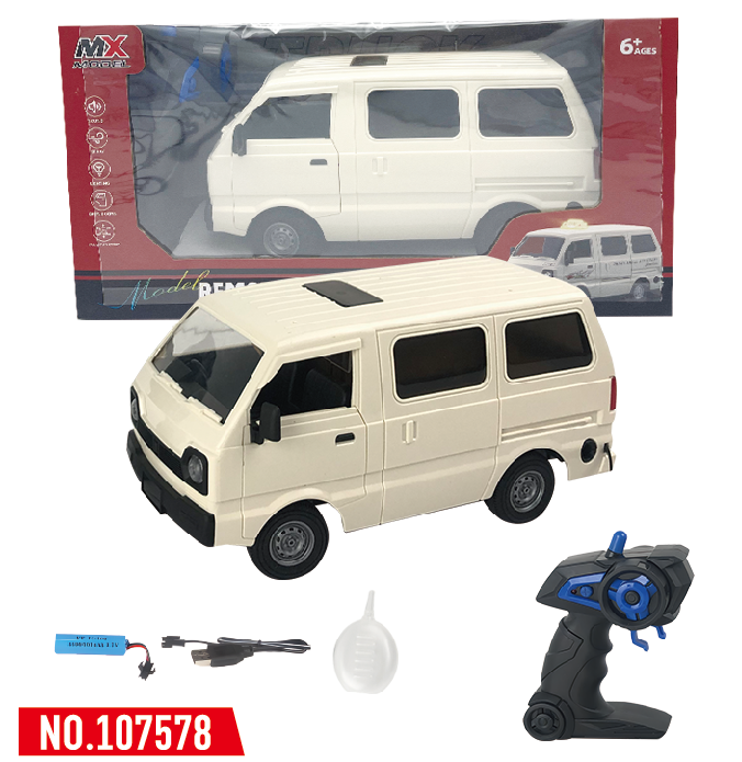 2.4G1：166通遥控微型货车带一键演示喷雾音乐