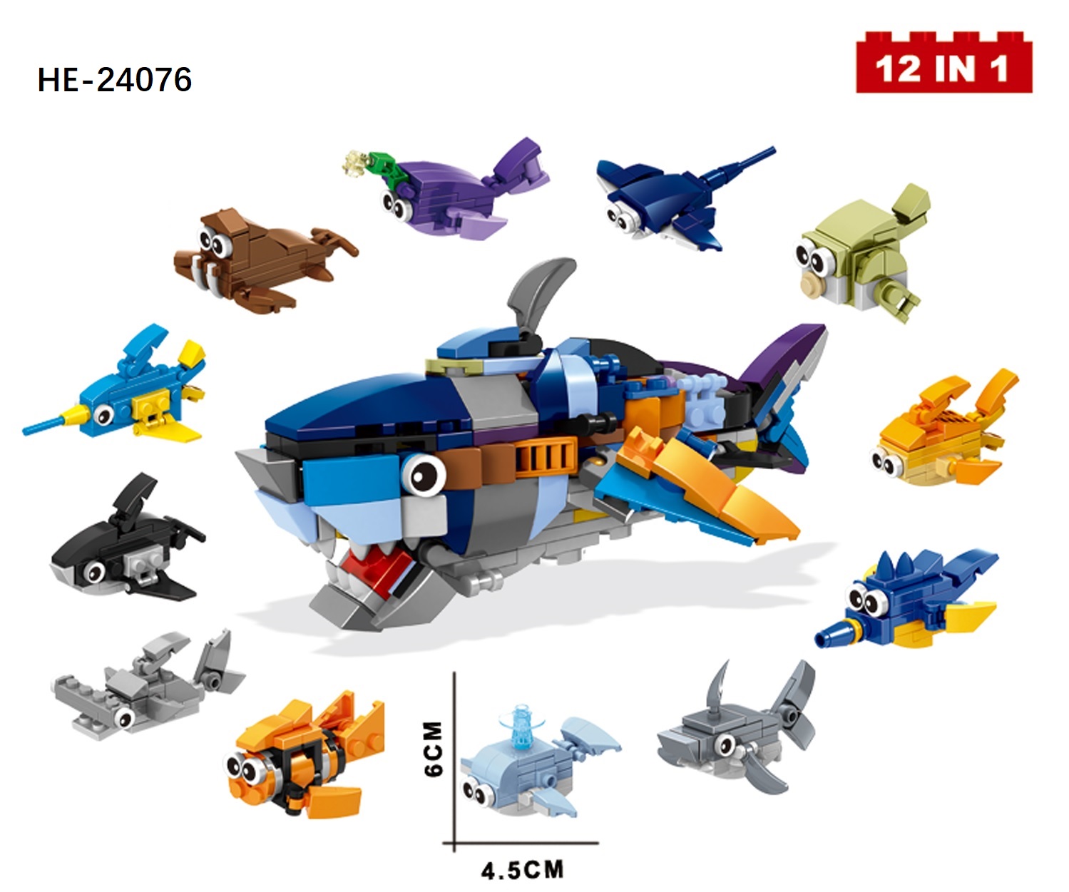 12 in 1 building block