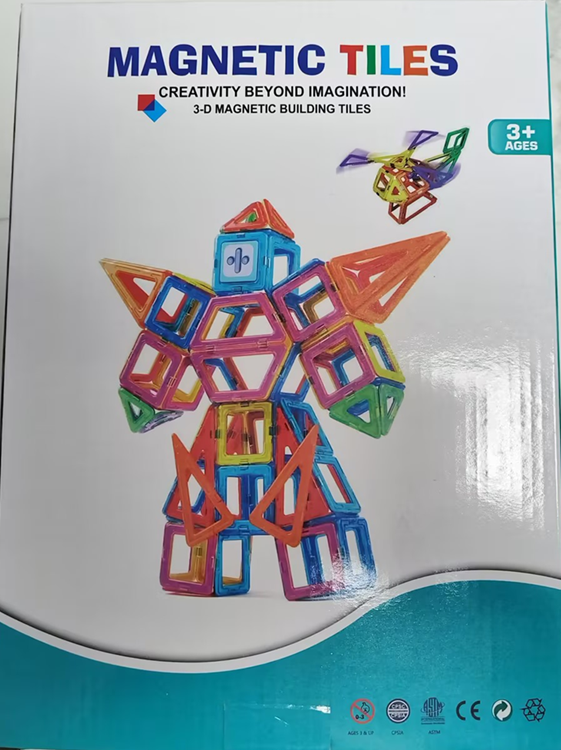 magnetic  blocks colored window
