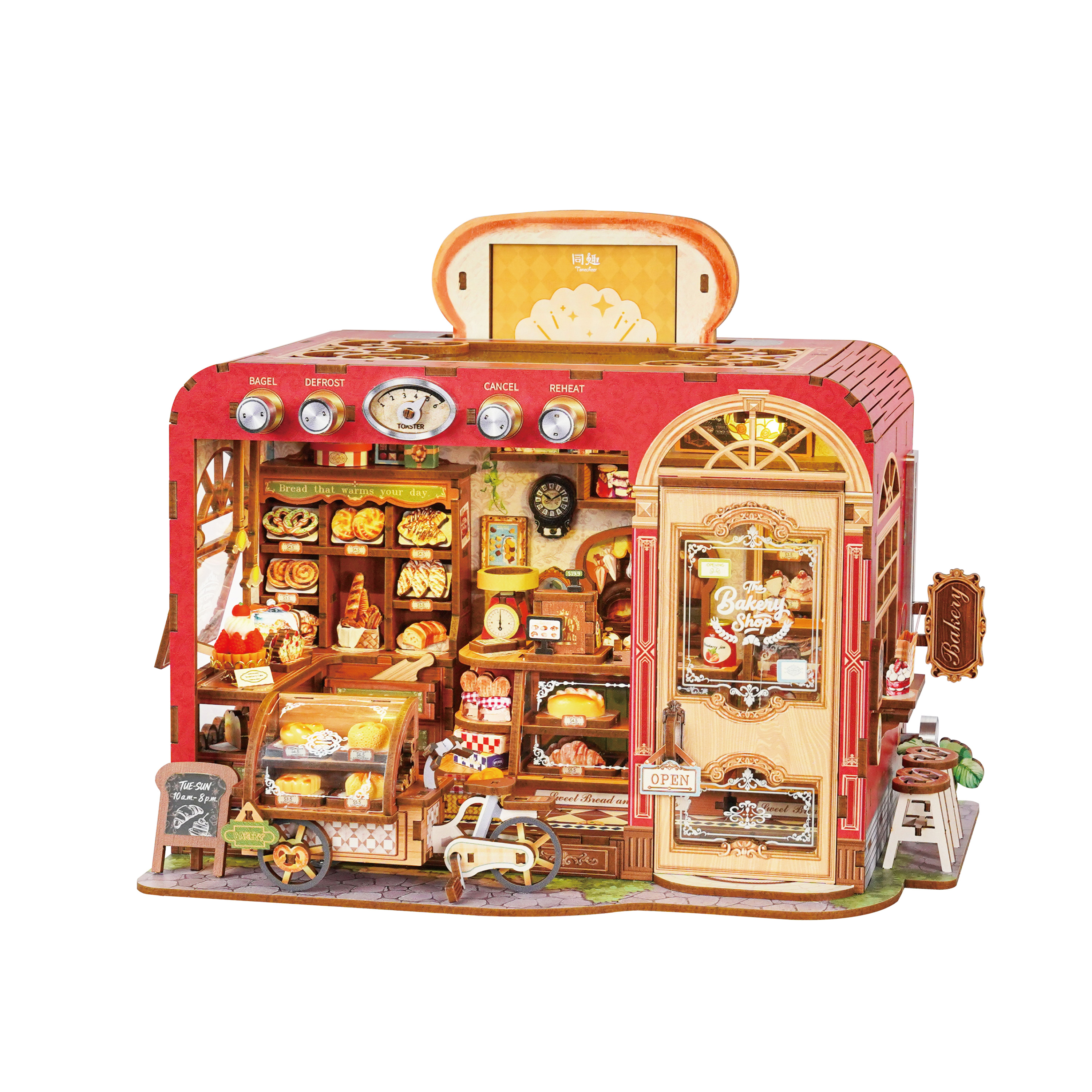 3D PUZZLE DIY DOLL HOUSE TQ470 Toast Bakery