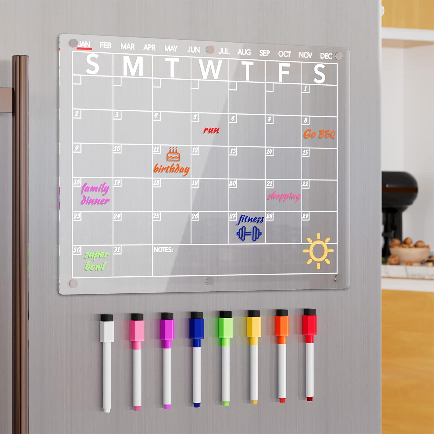 Magnetic fridge sticker
