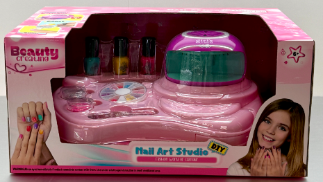 Nail table set with light