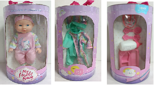 12 inch blow-dry bottle doll