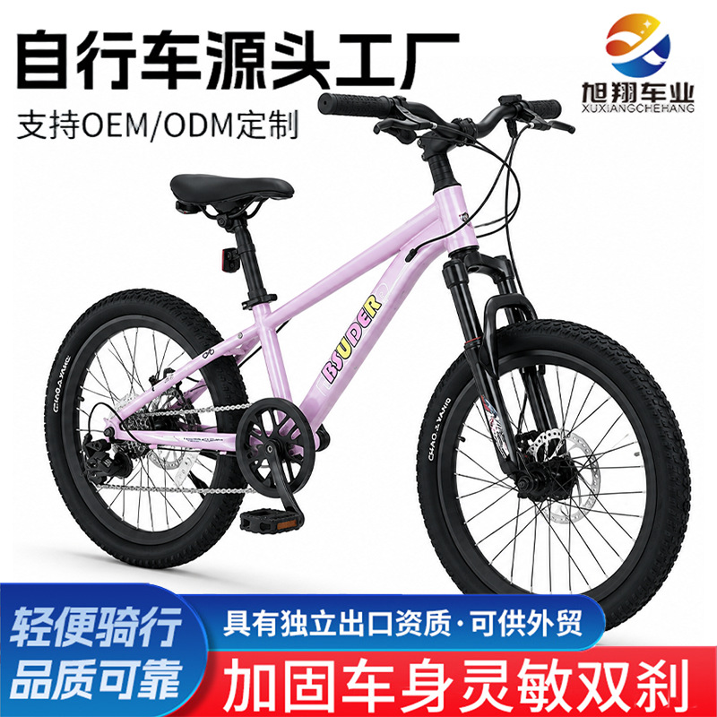 20-inch children's mountain bike, male and female student riding bicycle, youth variable speed double shock absorbing disc brake