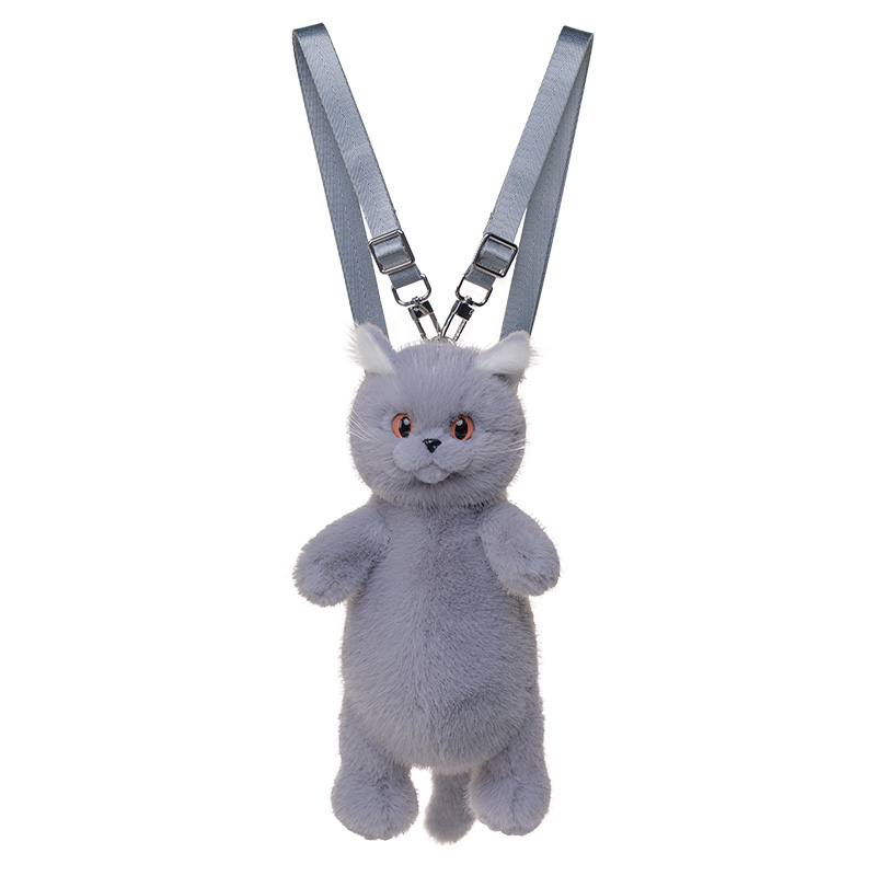 British Shorthair Blue Cat Crossbody Bag