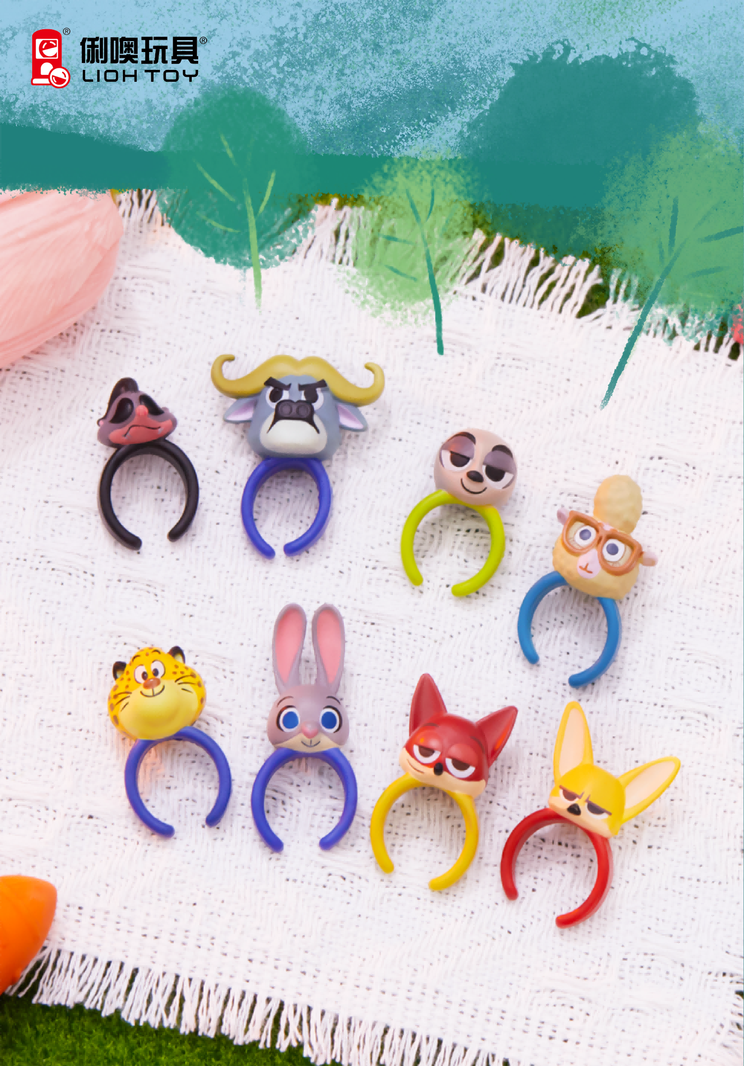 Disney Zootopia Super Cute Character Ring Blind Bag