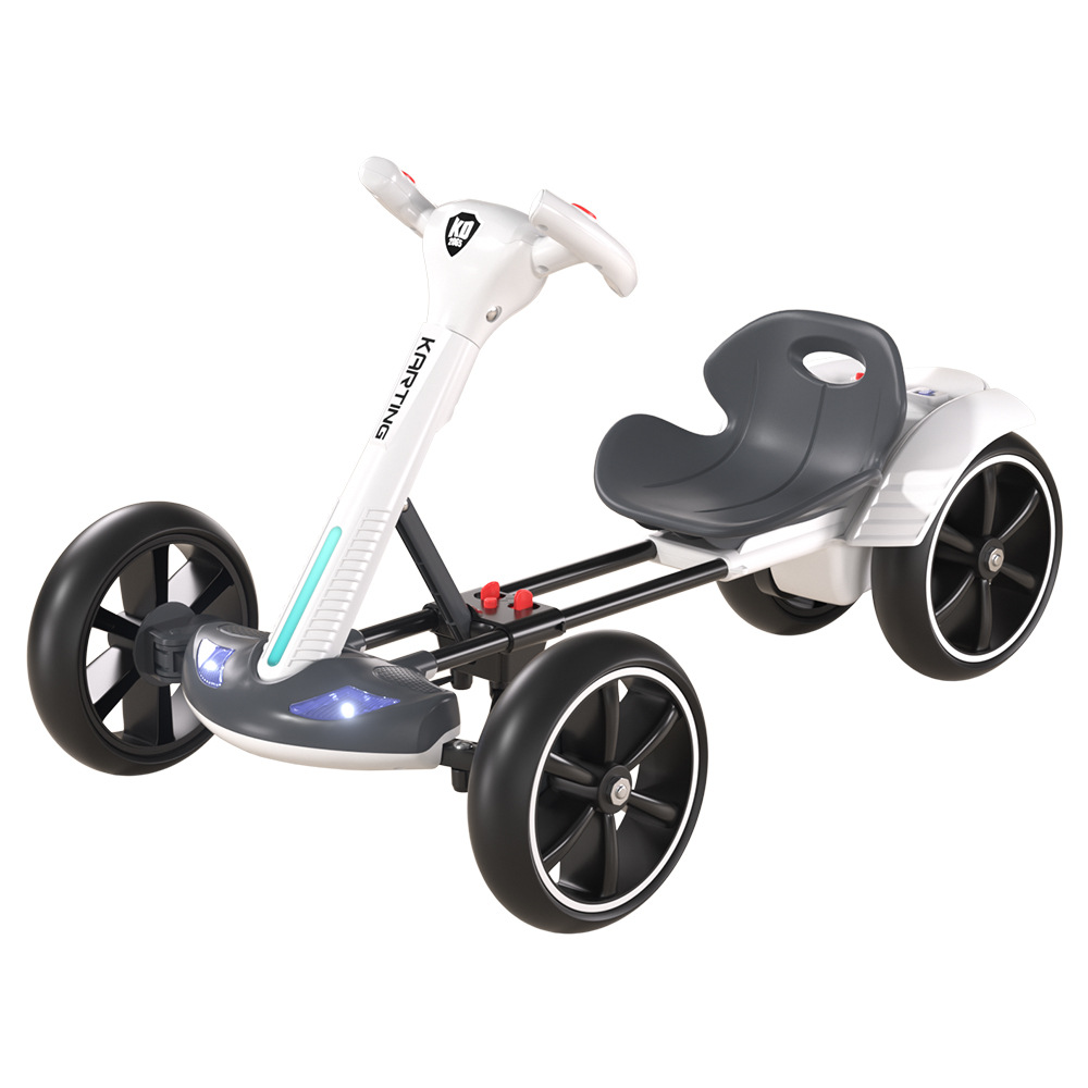 Children's kart 2-6 years old electric four-wheeled car children's toy car mechanical folding electric kart