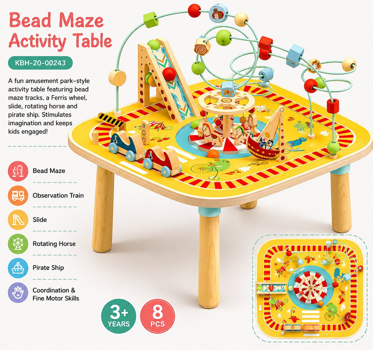 Bead Maze Game Table