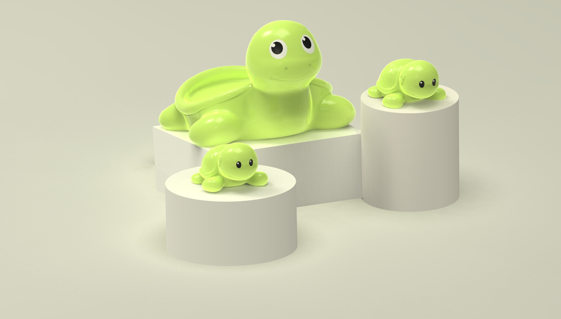 Sea Turtle Family Bath Set