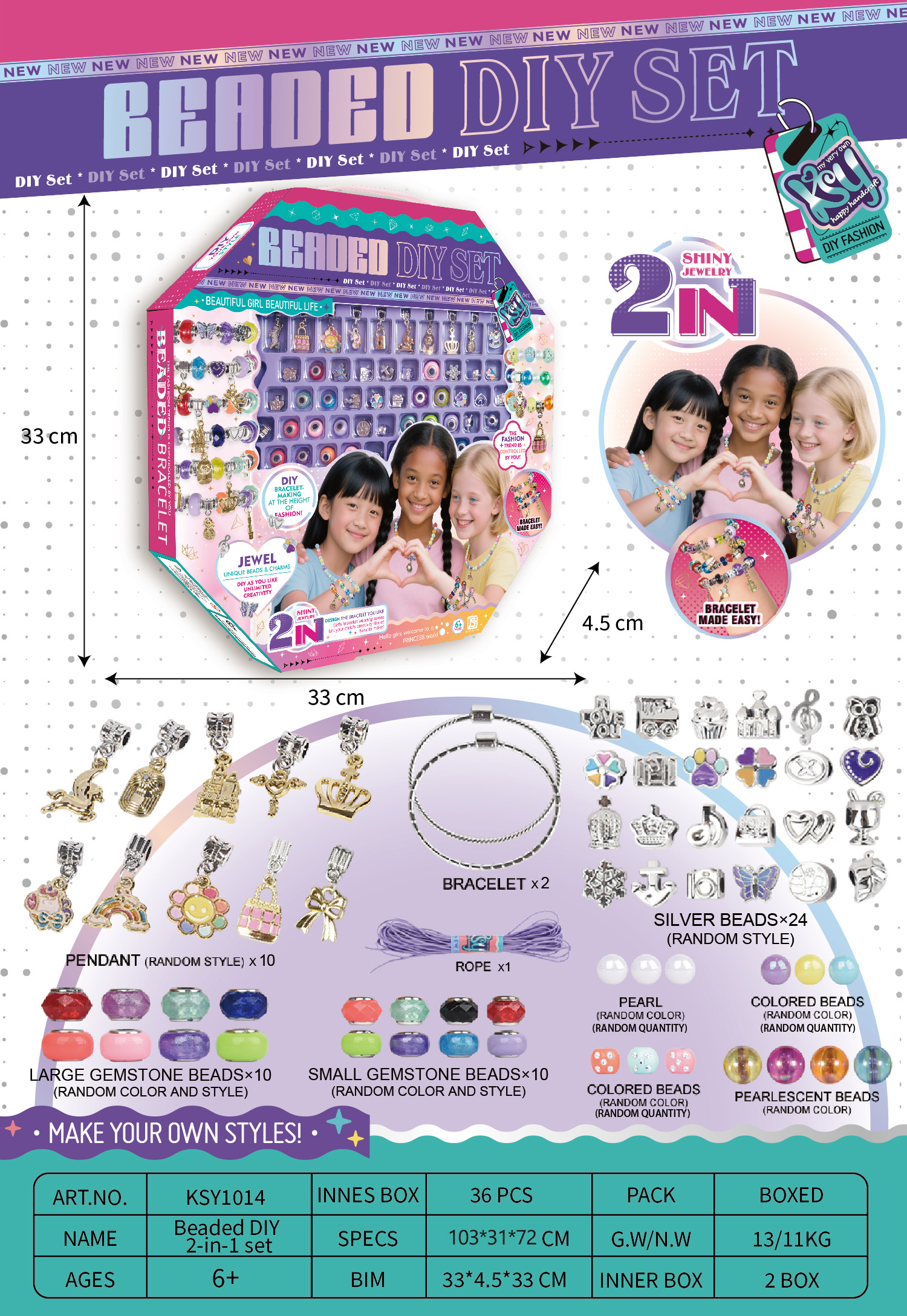 BEADED DIY 2-IN-1 SET
