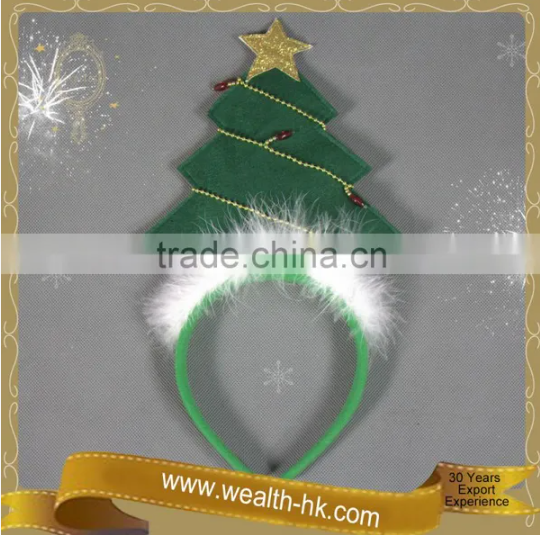 Christmas Tree Headband Kids Party Headpiece