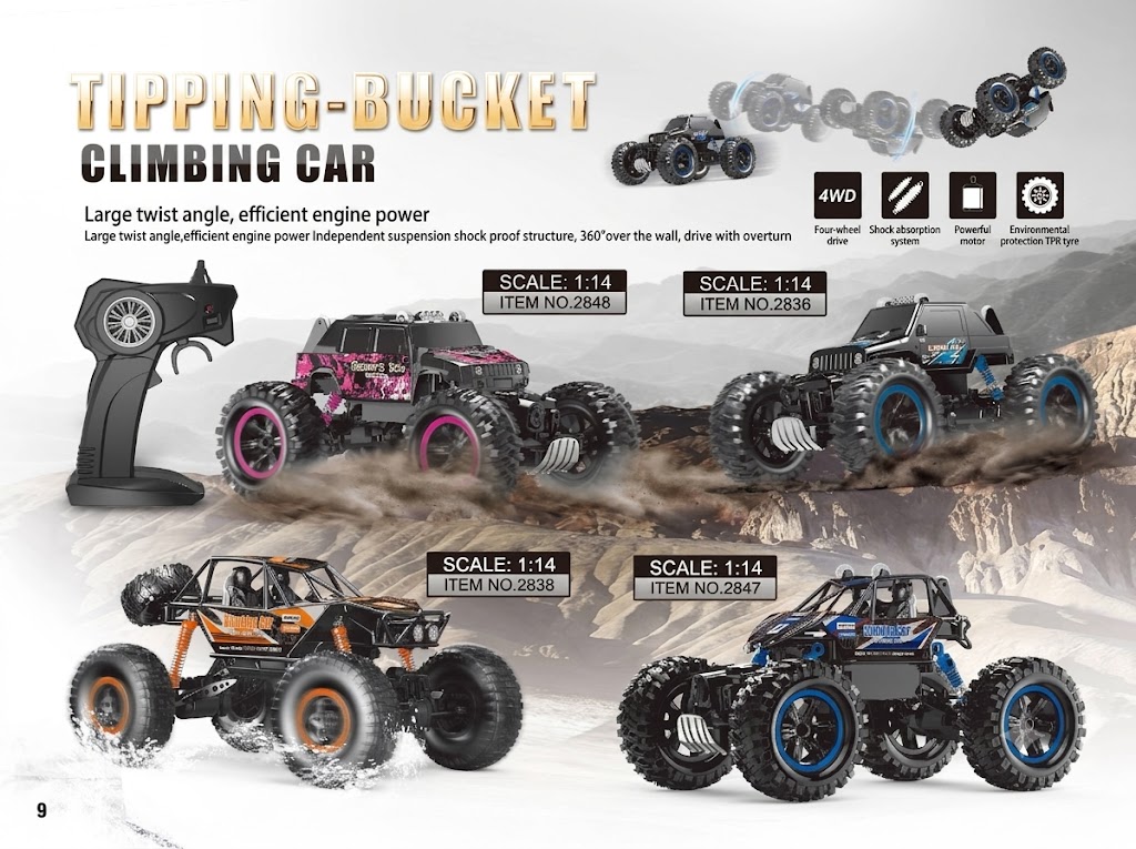 R/C Tipping Bucket Climbing Car