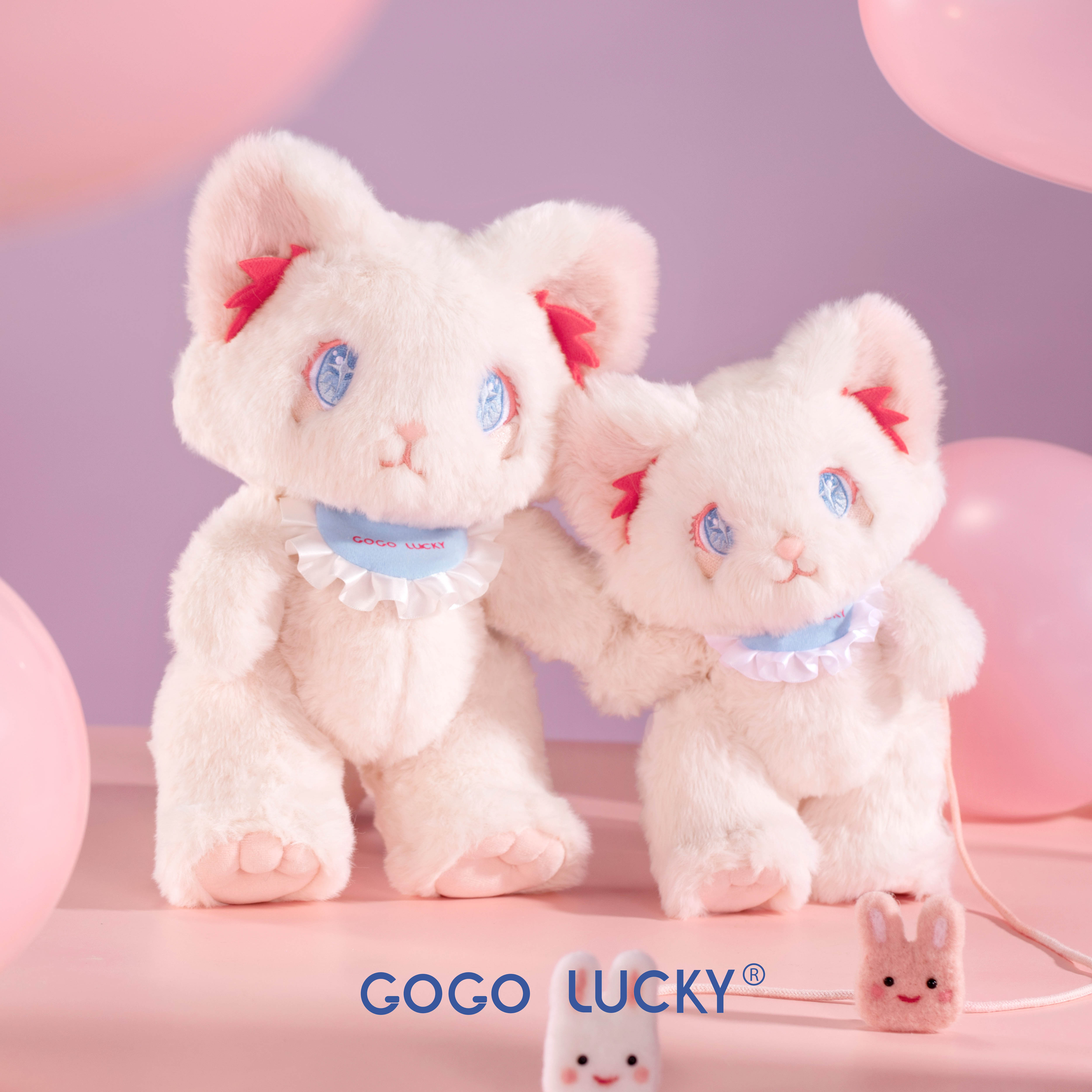GOGO LUCKY PUPU猫关节玩偶口水巾款