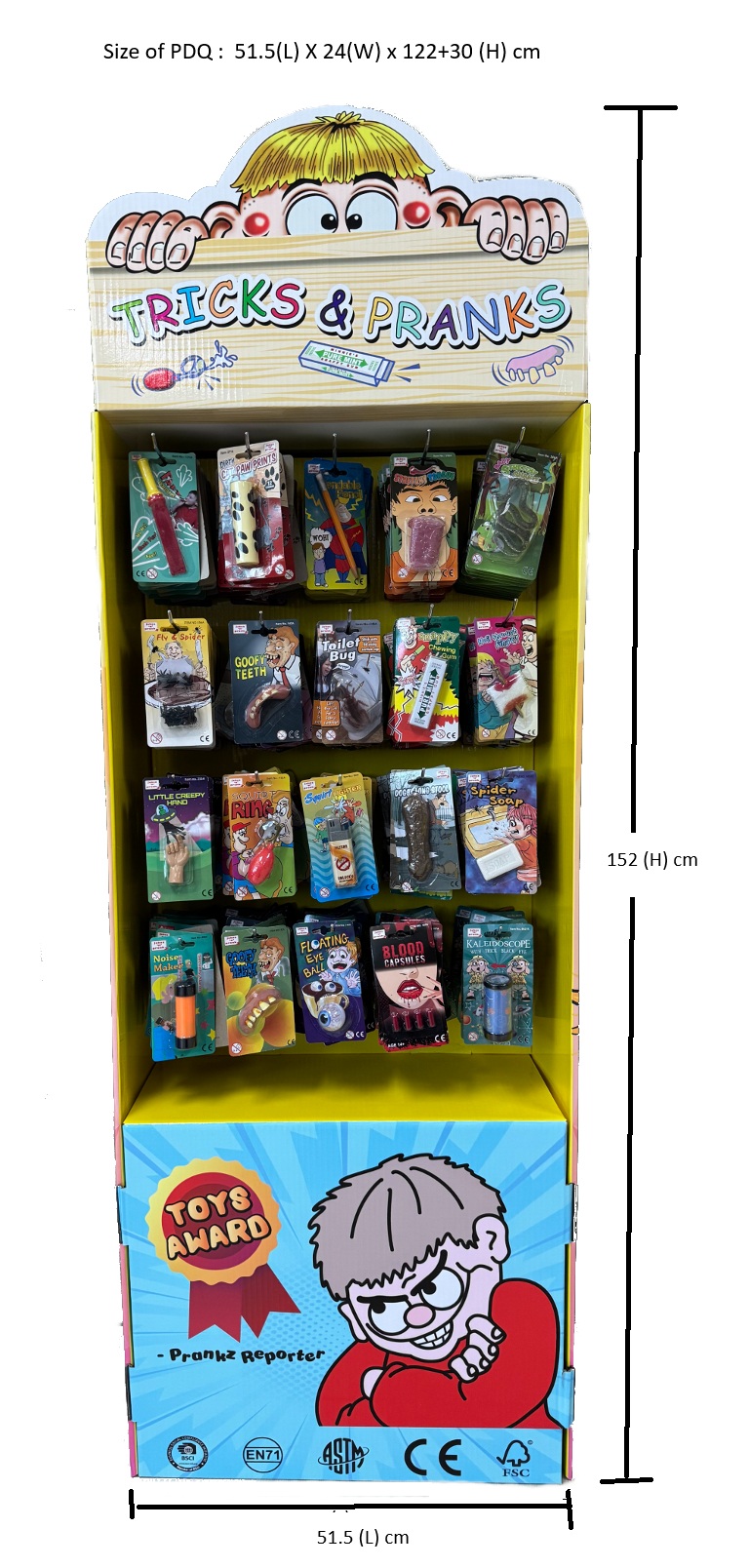 PDQ102, 240 PCS ASSORTED JOKE ITEMS