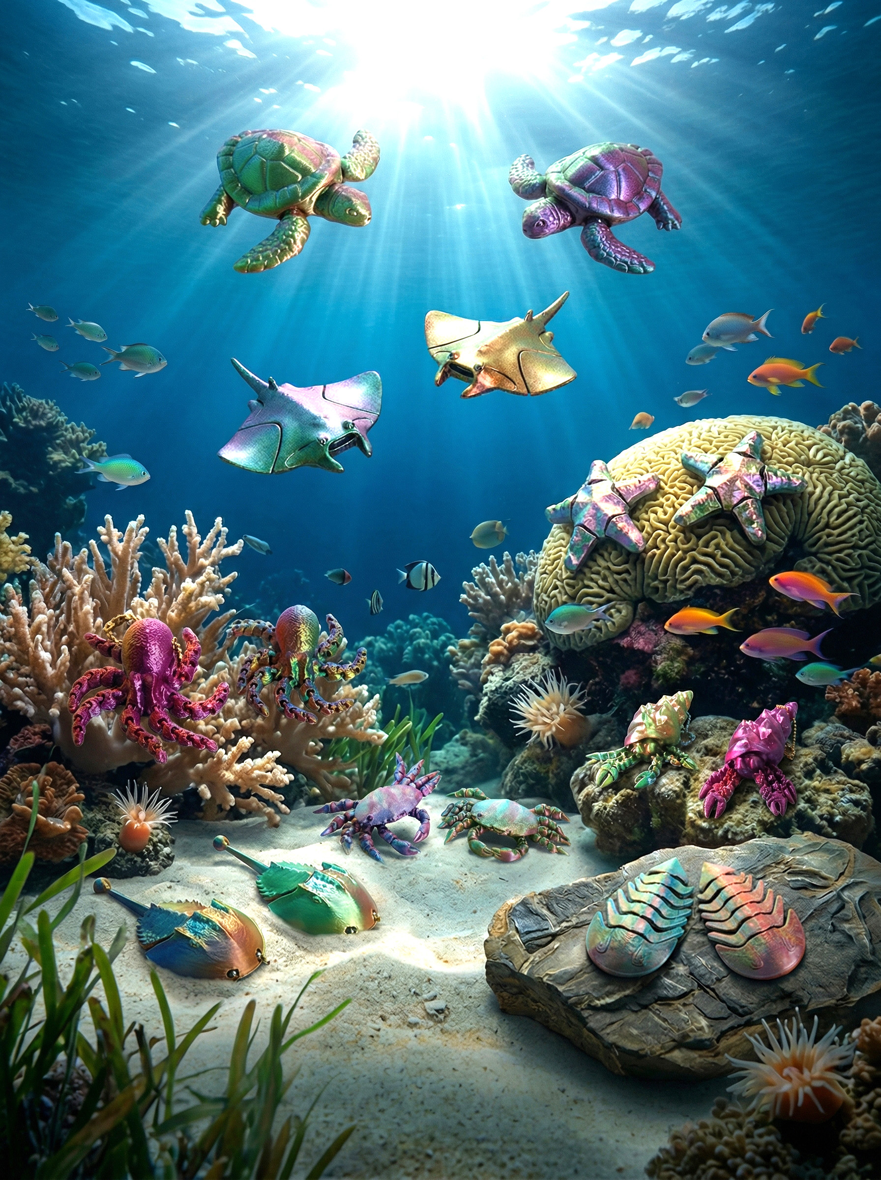 小星探海游记系列-3D 打印挂件