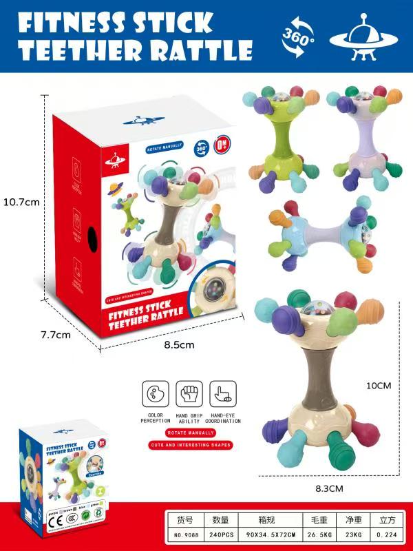 Exercise gutta-percha rattle stick