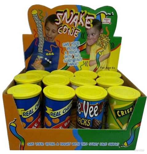 SNAKE CONE WITH DISPLAY BOX - 12 pcs in a display box