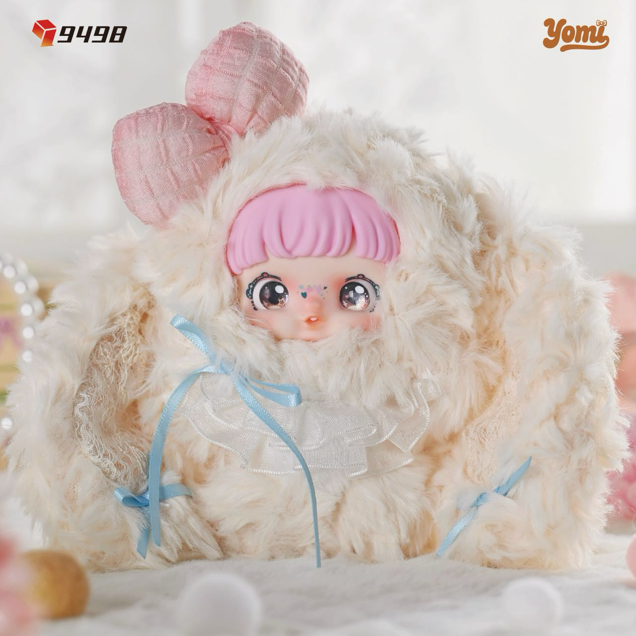Yomi MBTI Series Coffee‑toned Long‑Ear Bunny Plush Doll