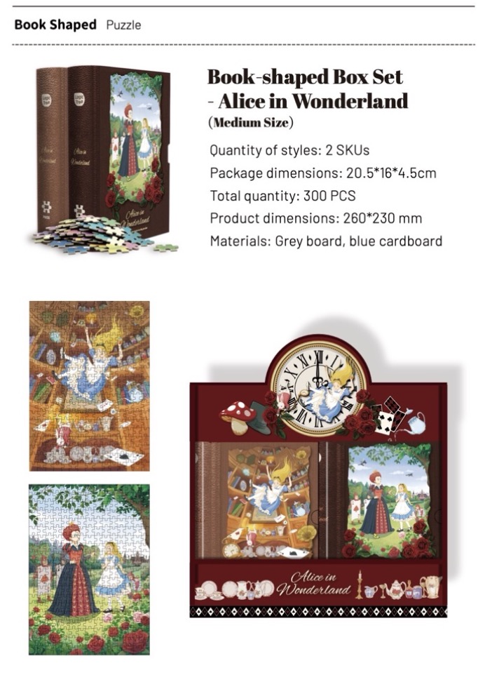 Puzzle in Book-shaped Box