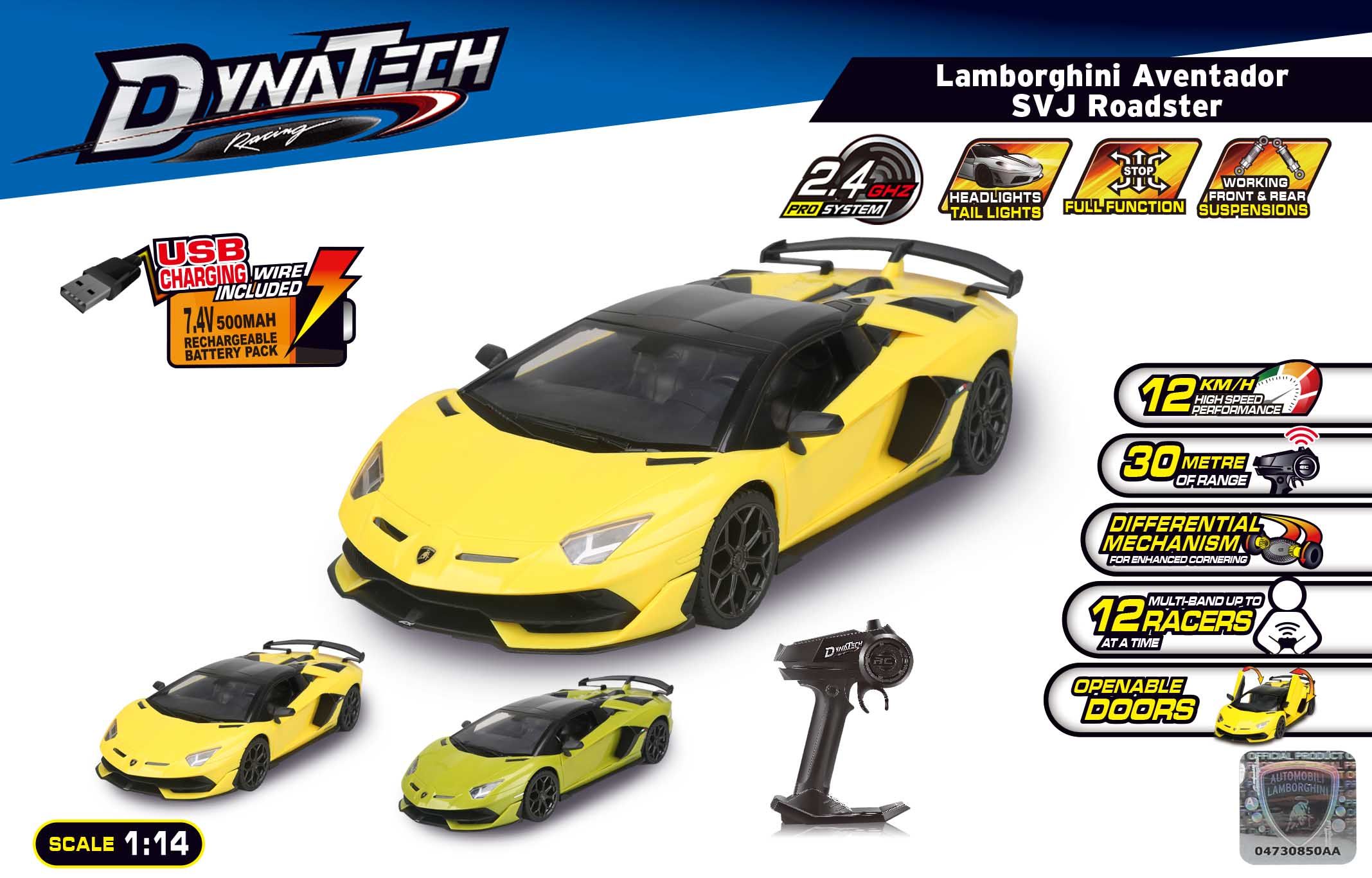 1:14四通2.4G遥控高速授权兰博基尼（Aventador SVJ Roadster）
