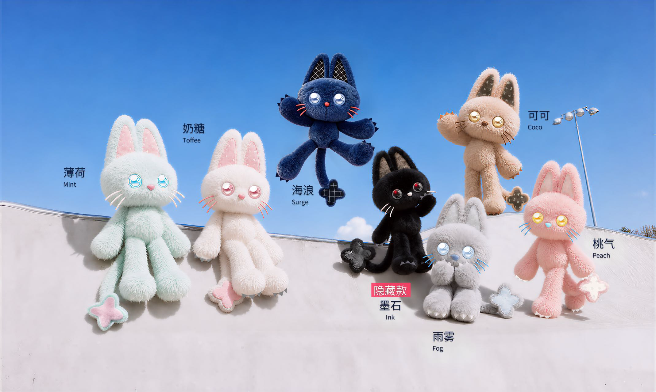 VIVI HUG系列6+1纯毛绒盲盒
