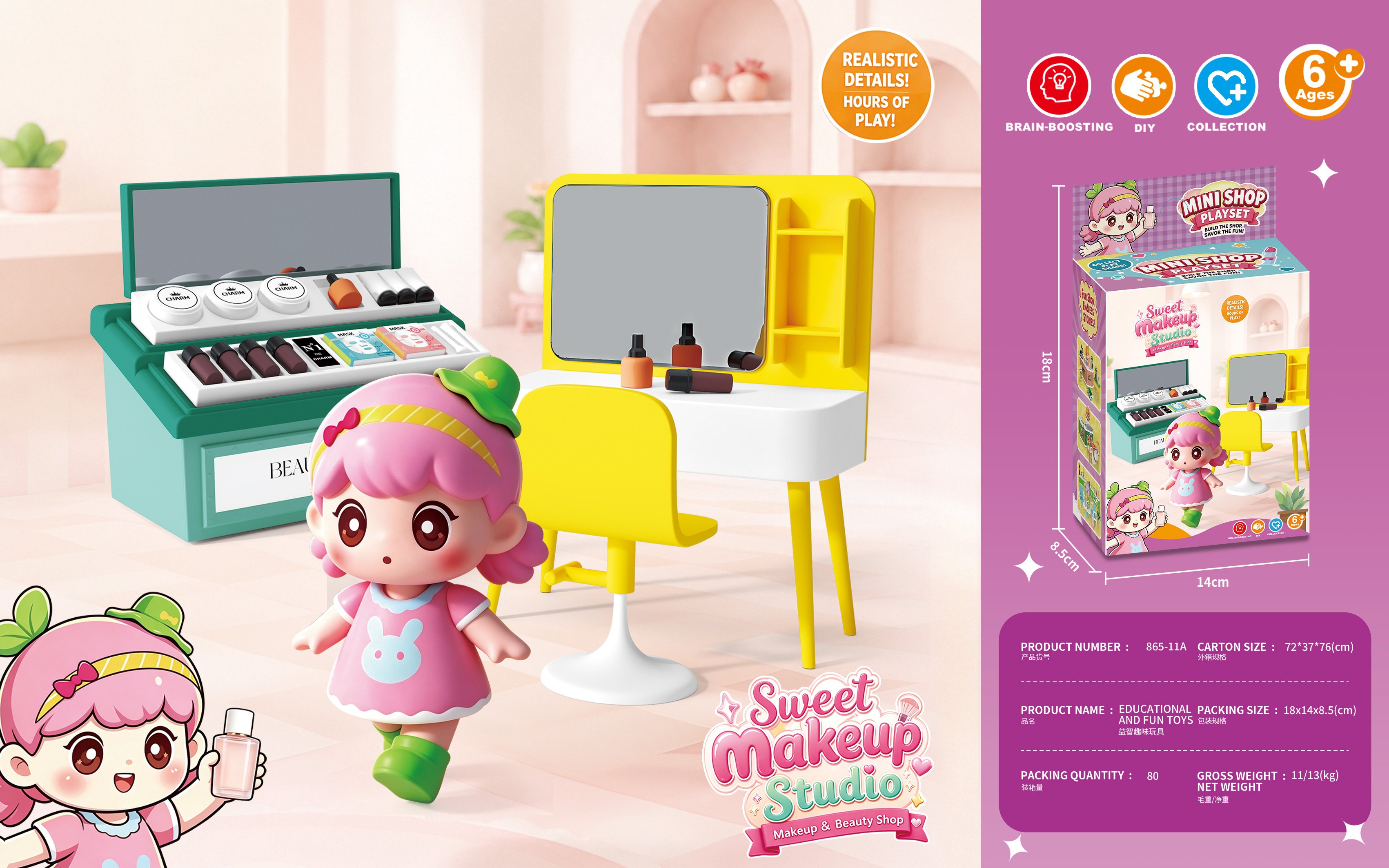 Mini sweet beauty shop