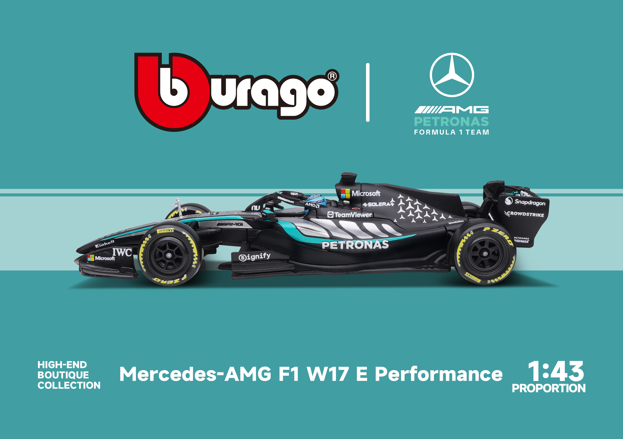 1:64 奔驰 F1 W17