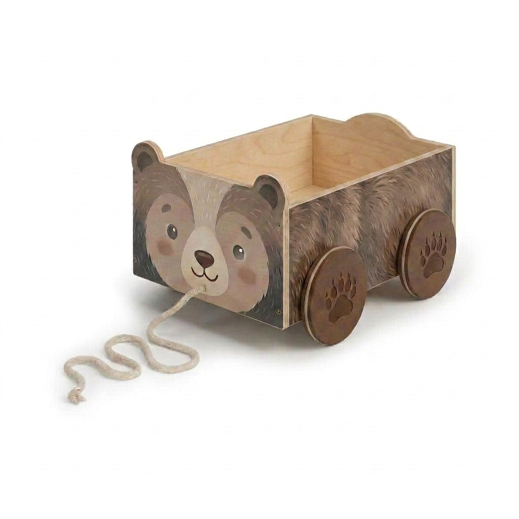 Wooden FOX TOY BEAR