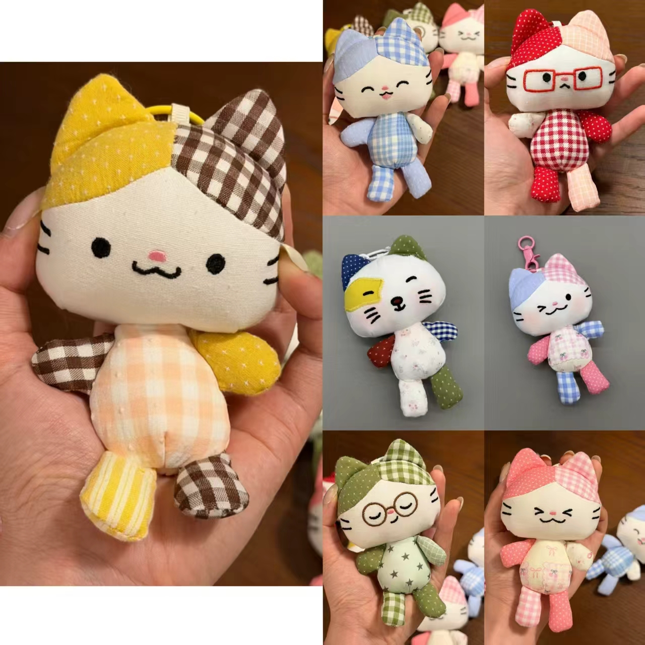 布艺猫挂件