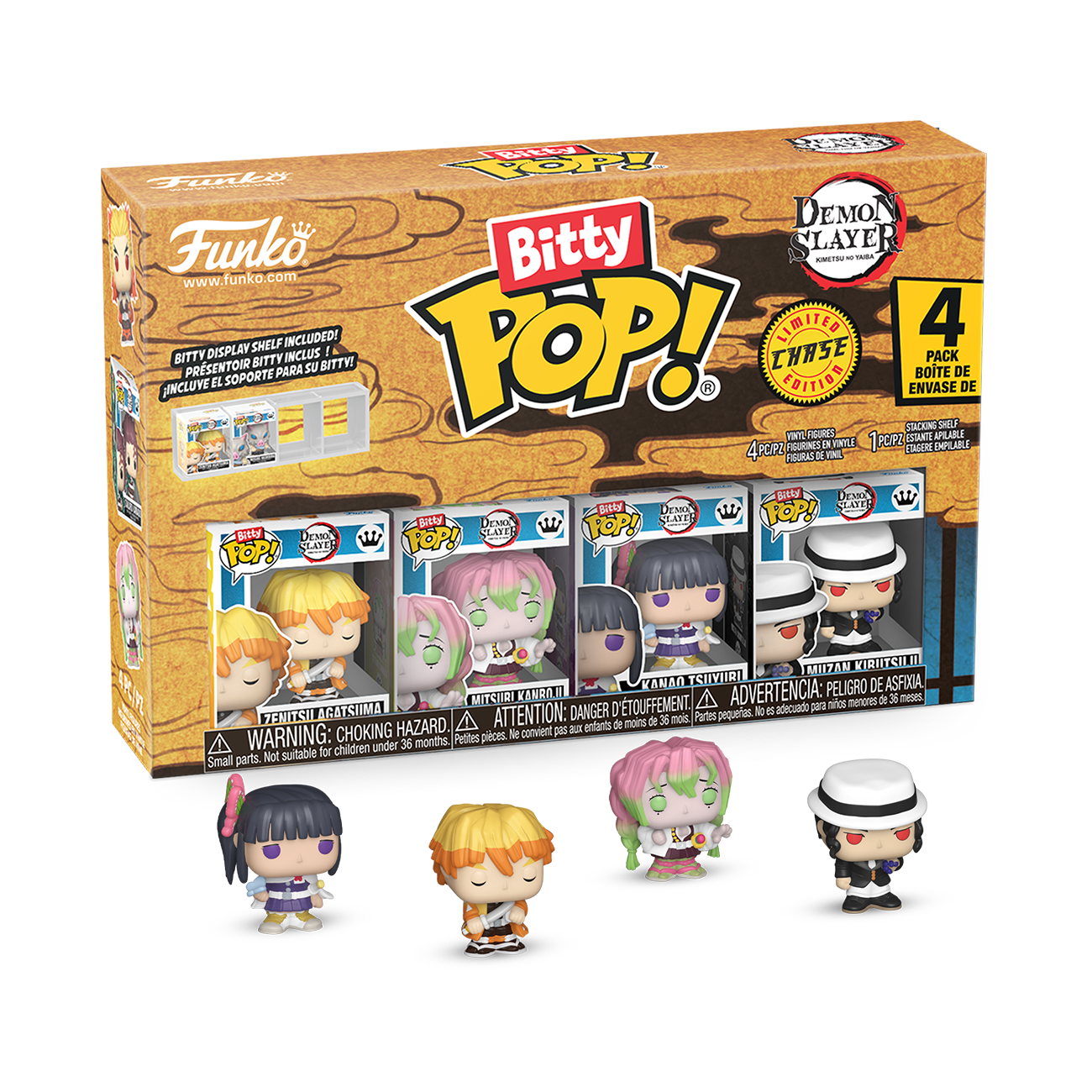 Funko-鬼灭之刃4只套装萌粒