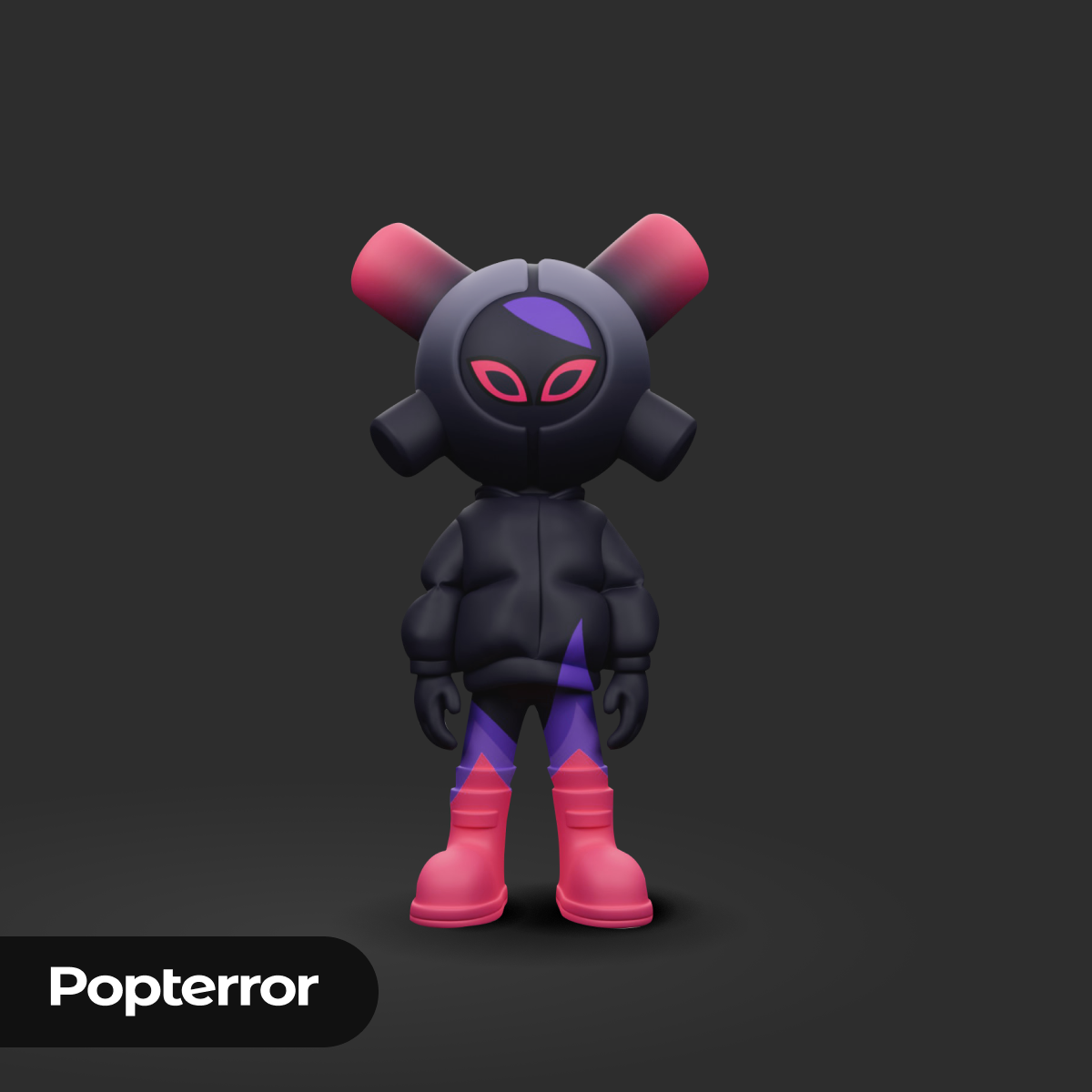 EQSO Art Toy - Series 2 - Purple Fire